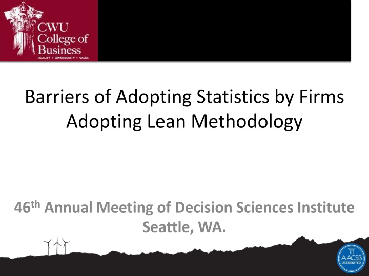 barriers of adopting statistics by firms adopting