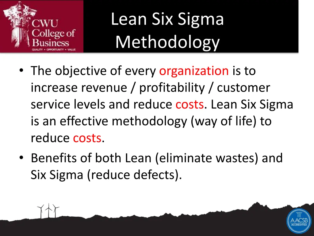 lean six sigma methodology