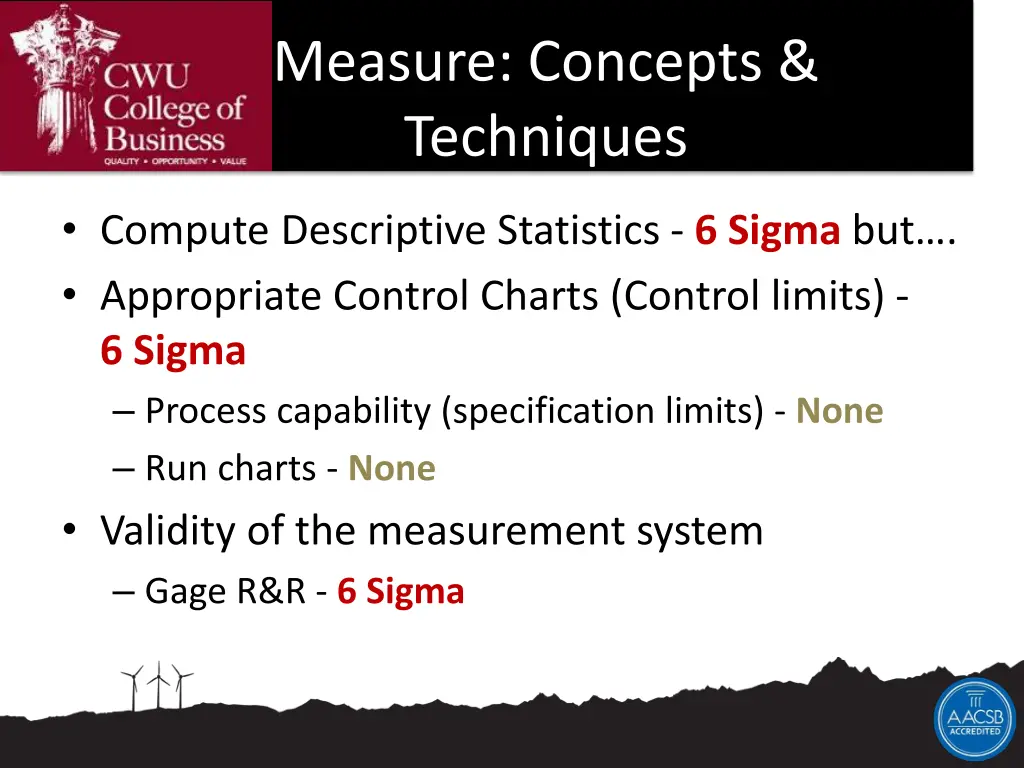 measure concepts techniques 1