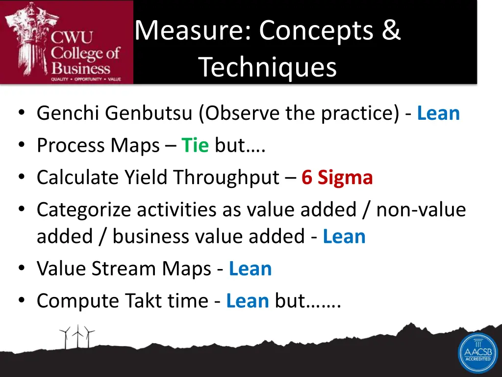 measure concepts techniques