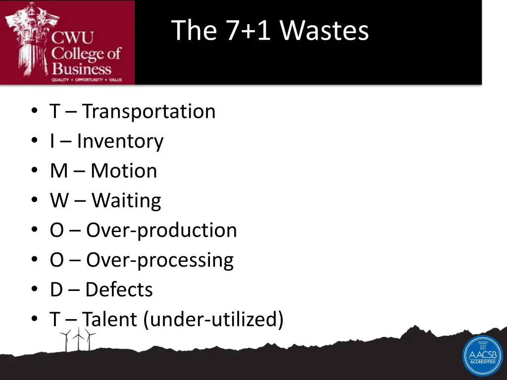 the 7 1 wastes