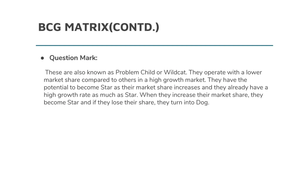 bcg matrix contd 2