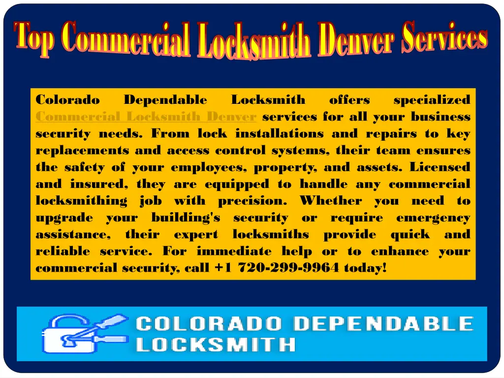 top commercial locksmith denver services 3