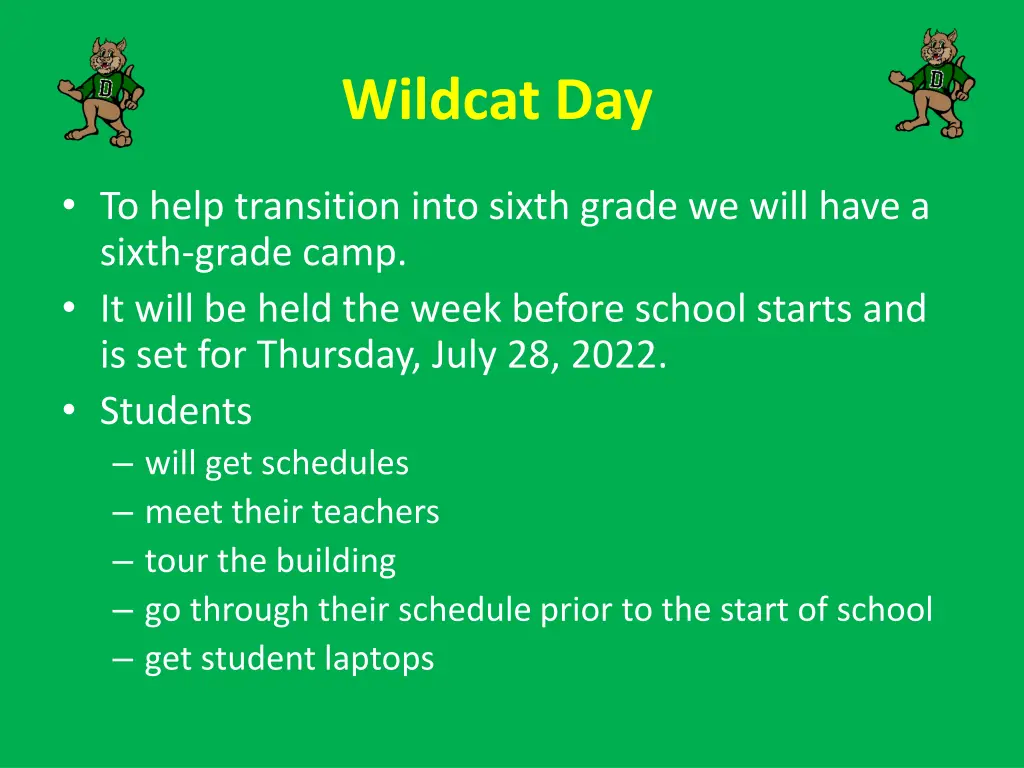 wildcat day