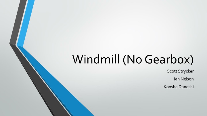 windmill no gearbox