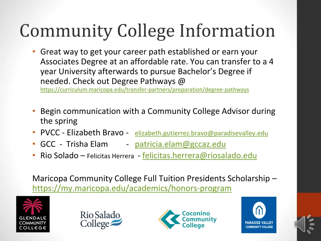 community college information