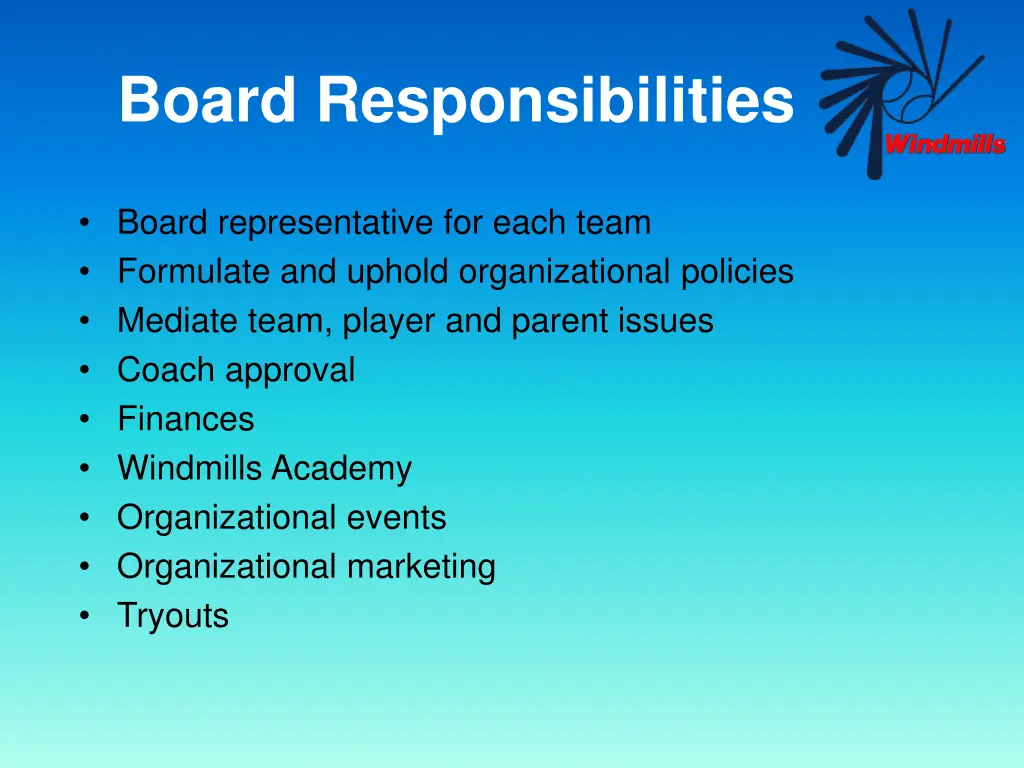 board responsibilities