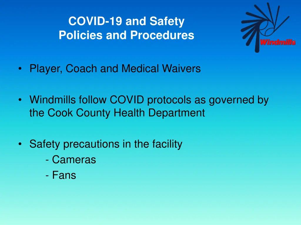 covid 19 and safety policies and procedures