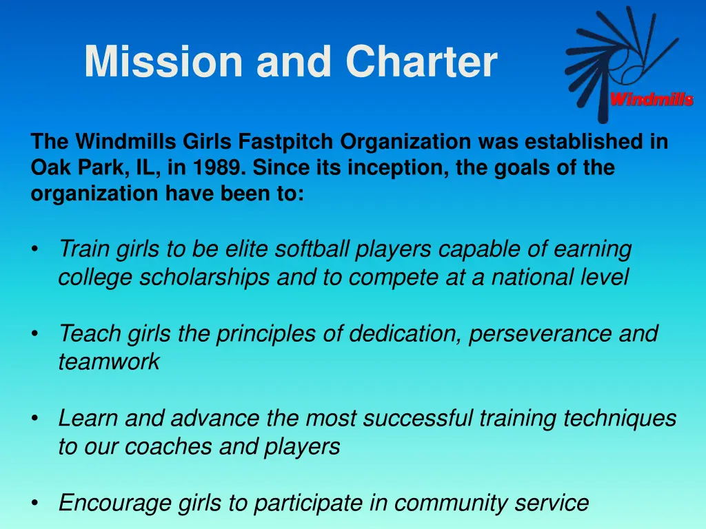 mission and charter