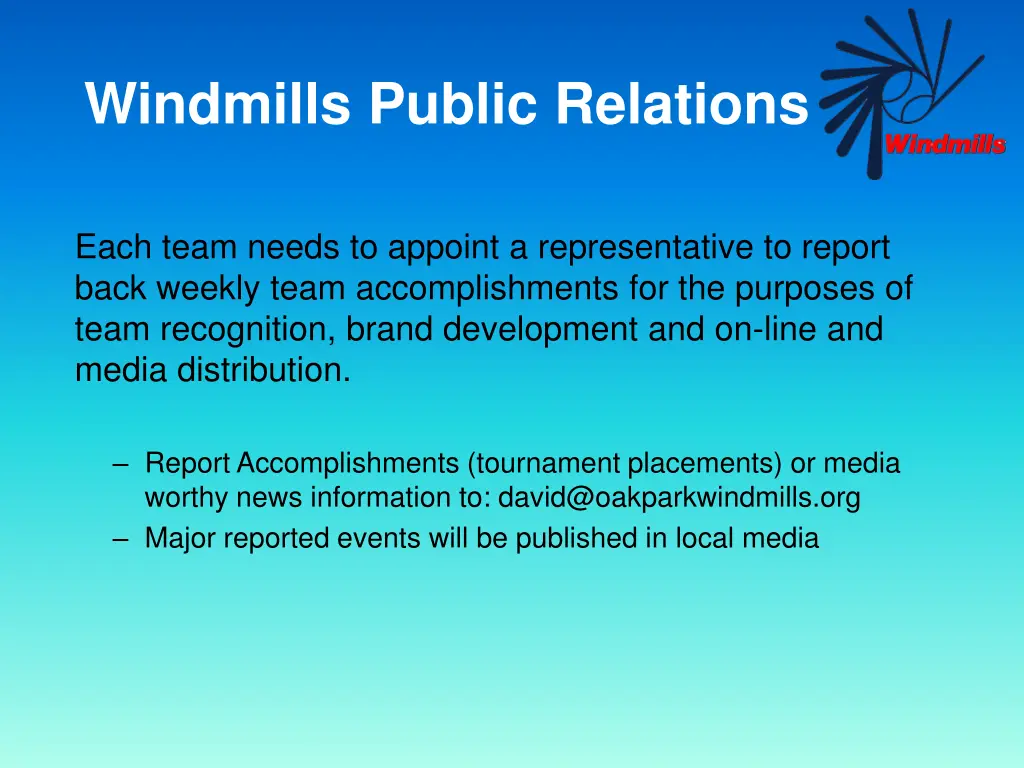 windmills public relations