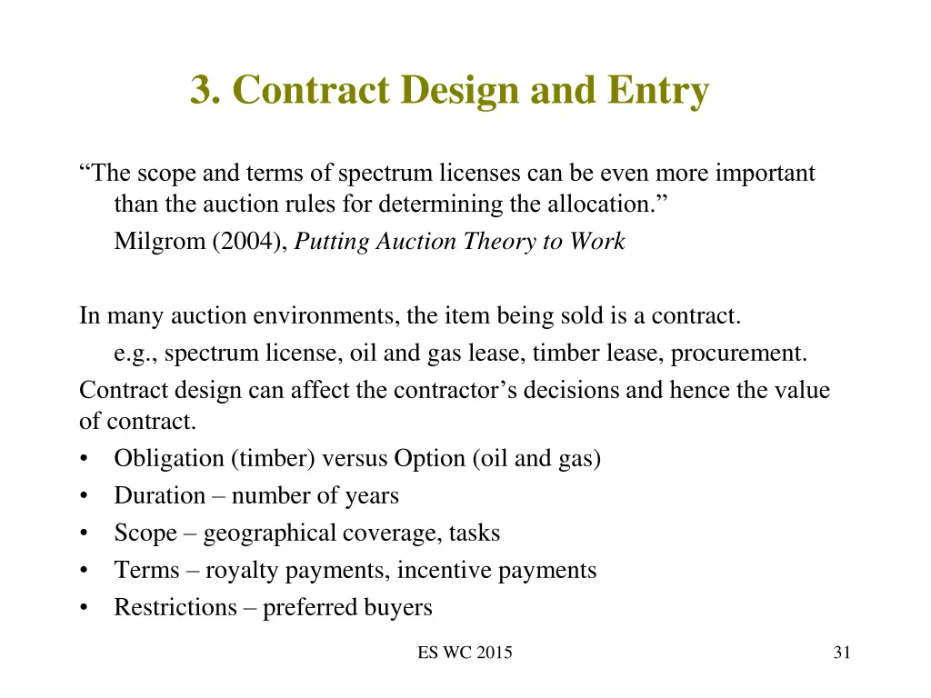 3 contract design and entry