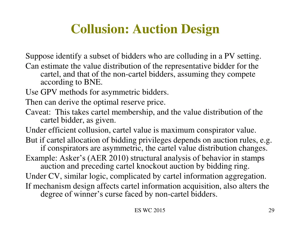 collusion auction design