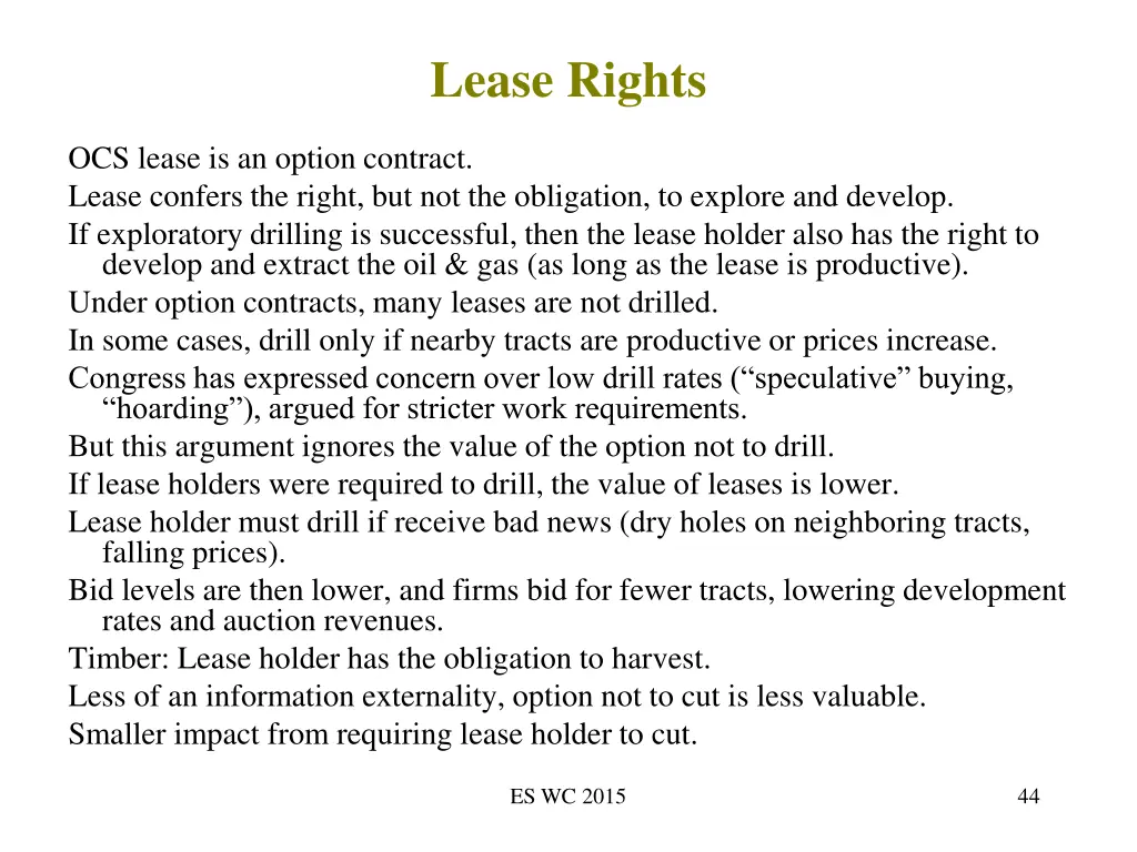 lease rights