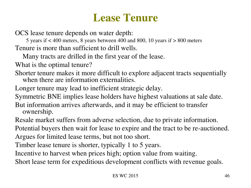 lease tenure