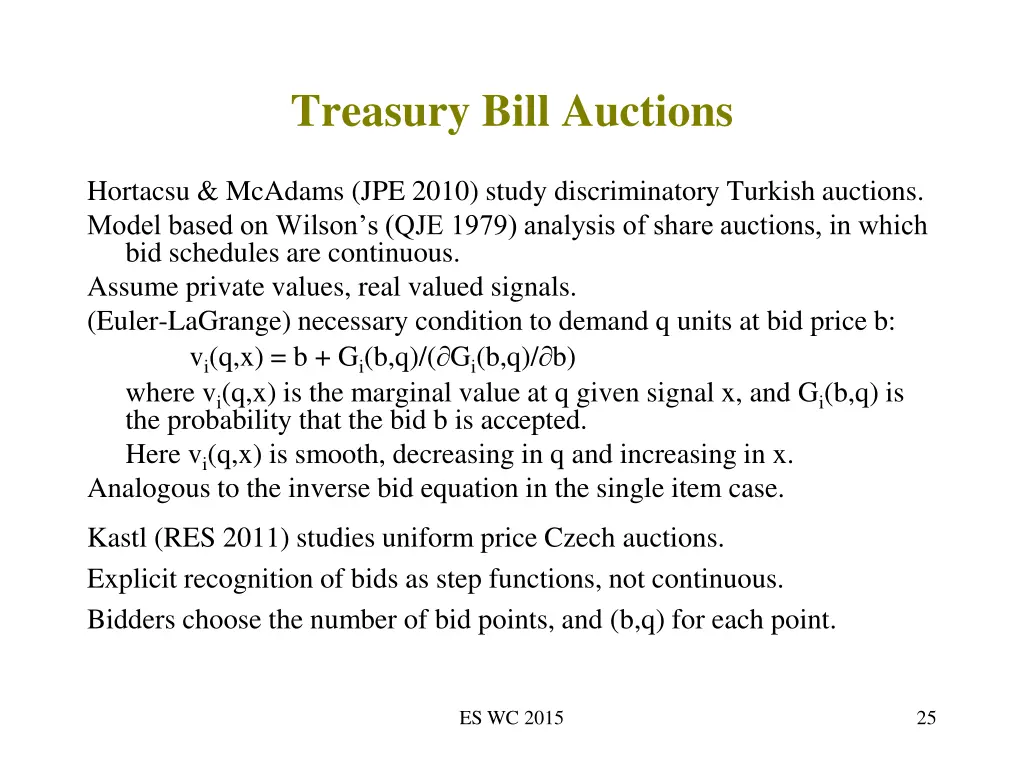 treasury bill auctions