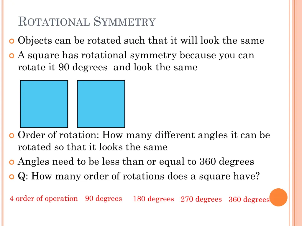 r otational s ymmetry