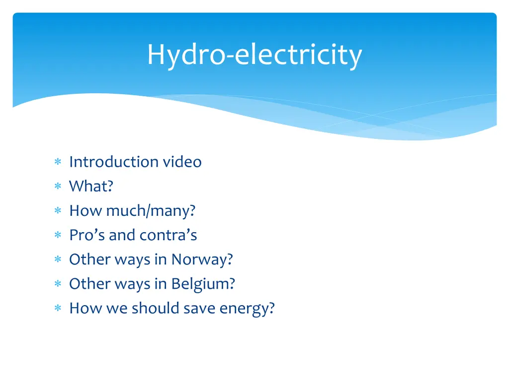 hydro electricity 1