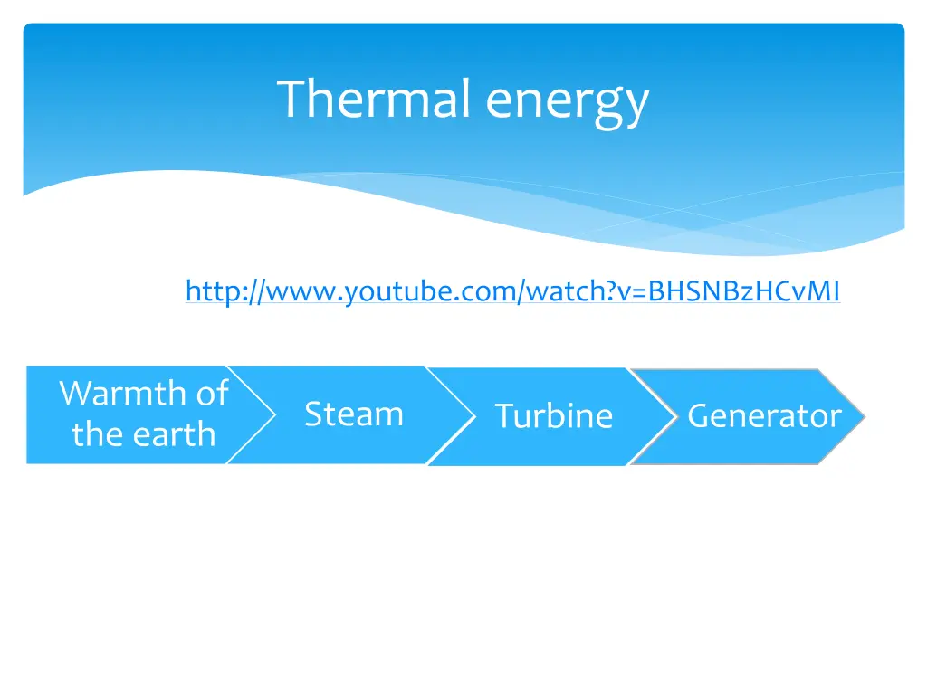 thermal energy