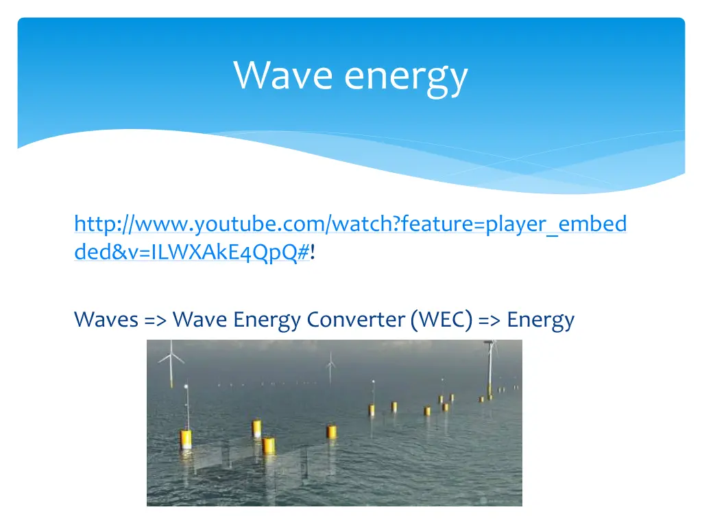 wave energy