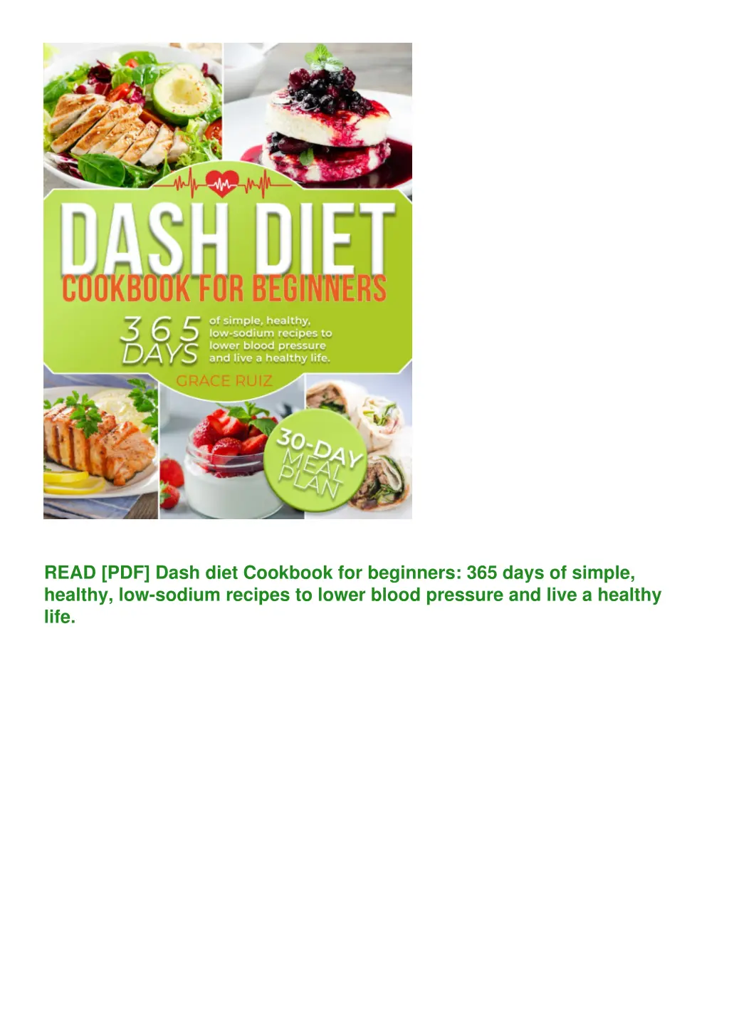 read pdf dash diet cookbook for beginners 1