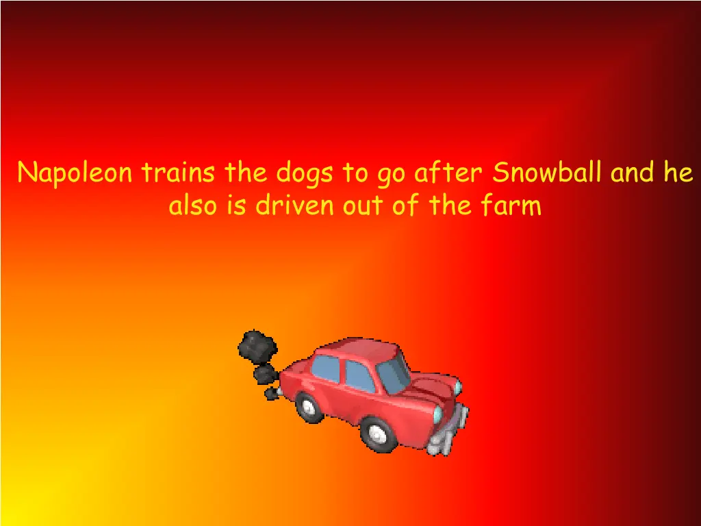 napoleon trains the dogs to go after snowball