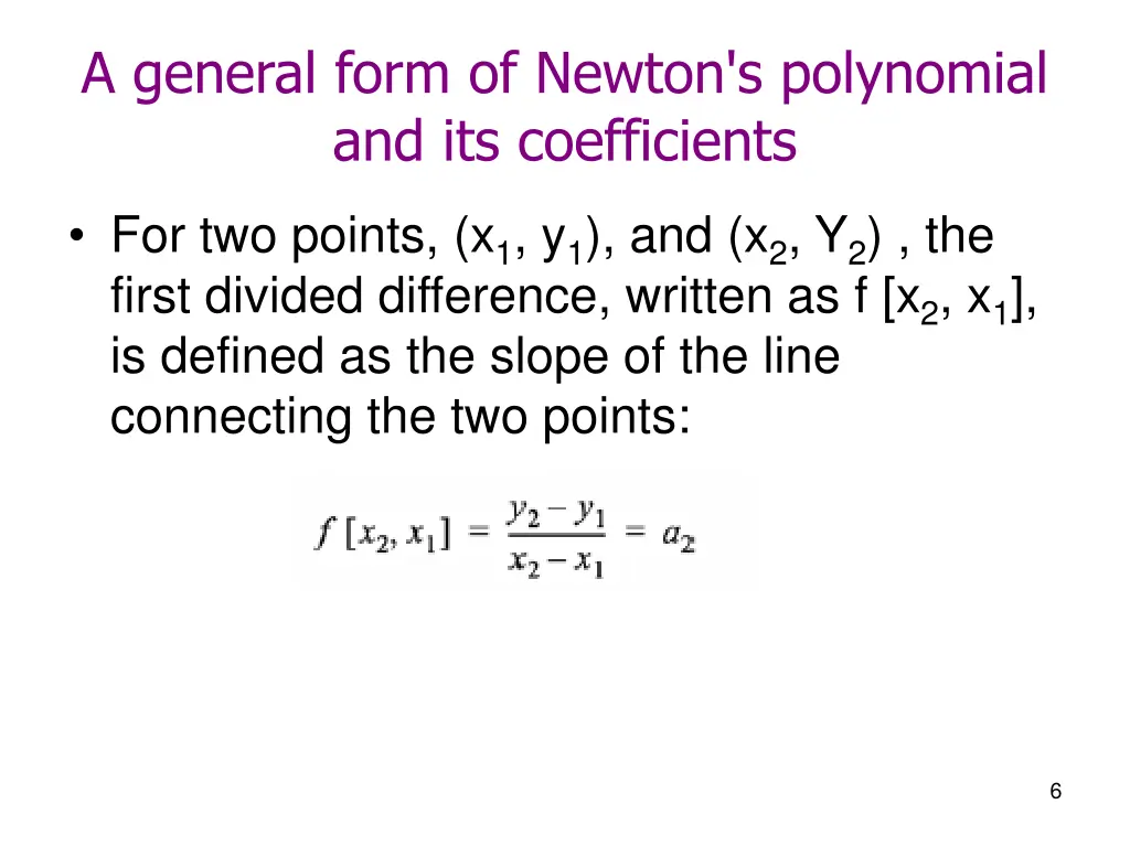 a general form of newton s polynomial