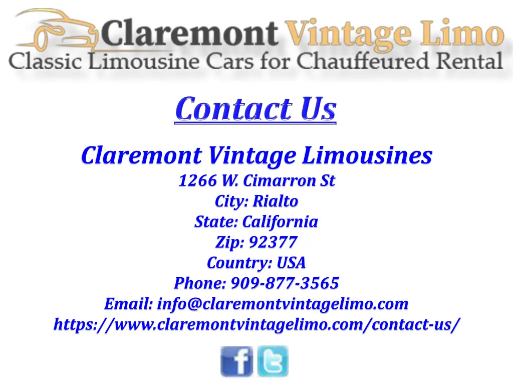 claremont vintage limousines 1266 w cimarron