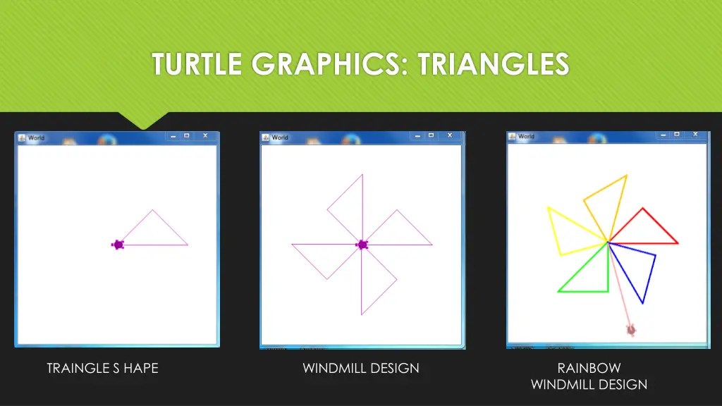 turtle graphics triangles