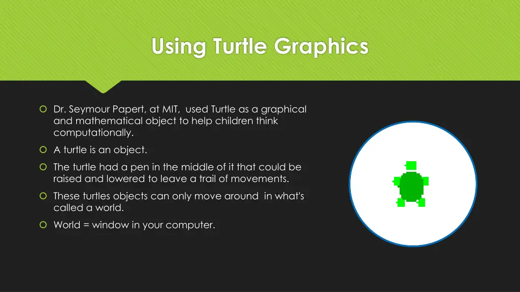 using turtle graphics