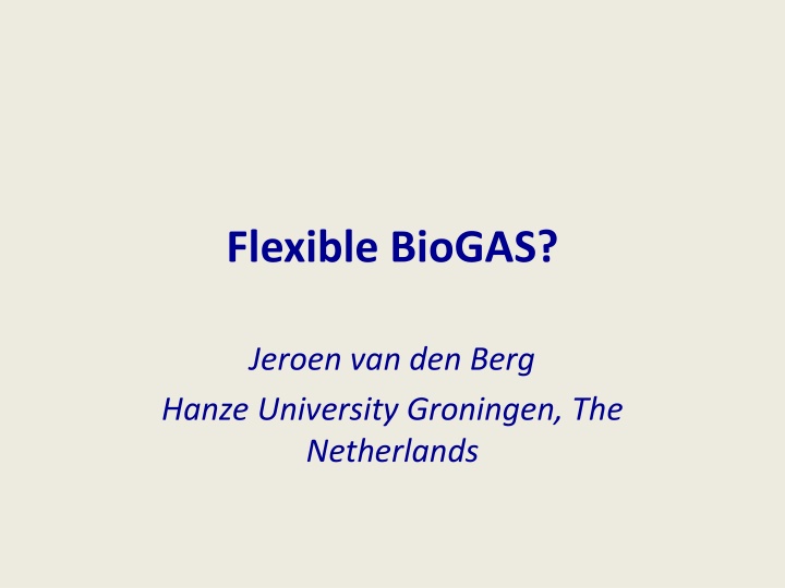 flexible biogas