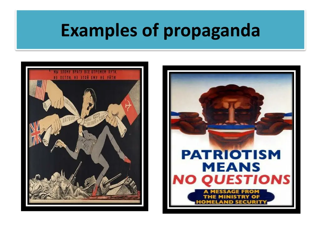 examples of propaganda 1