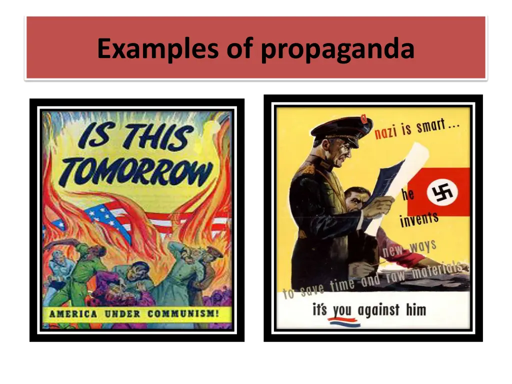 examples of propaganda