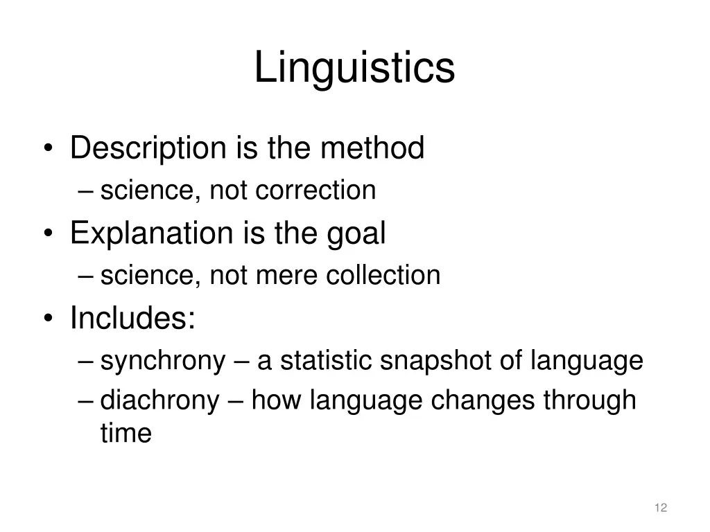 linguistics