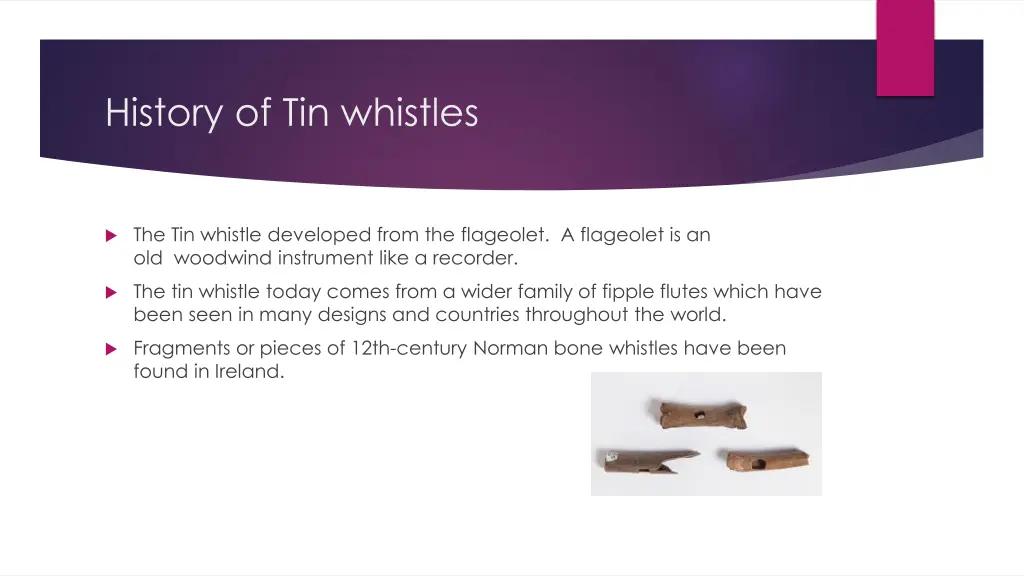 history of tin whistles