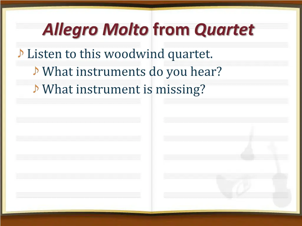 allegro molto from quartet listen to this