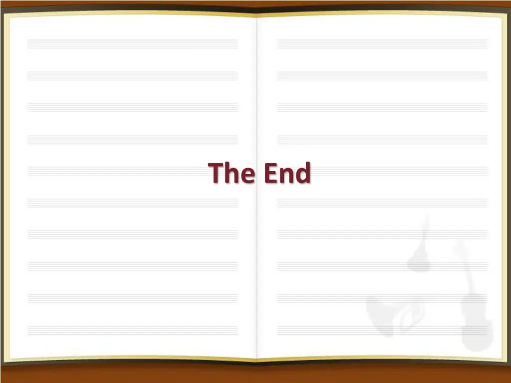 the end