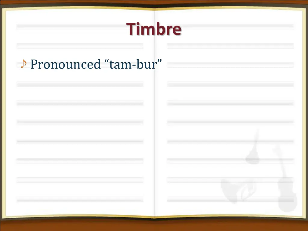 timbre