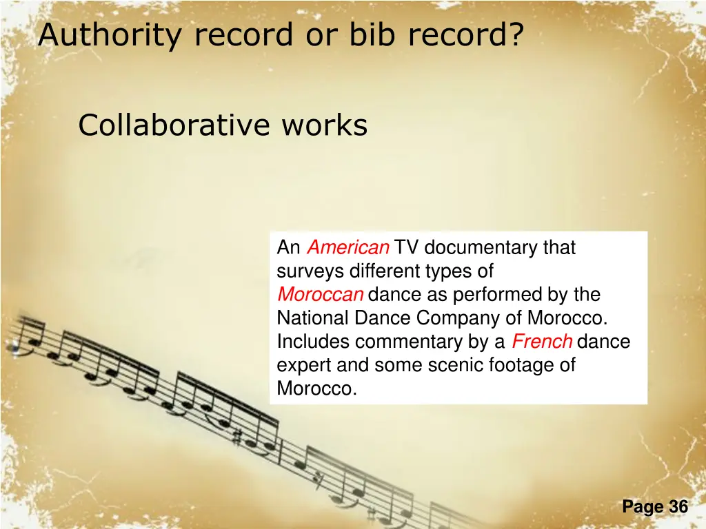 authority record or bib record 5