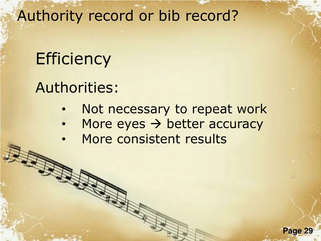 authority record or bib record