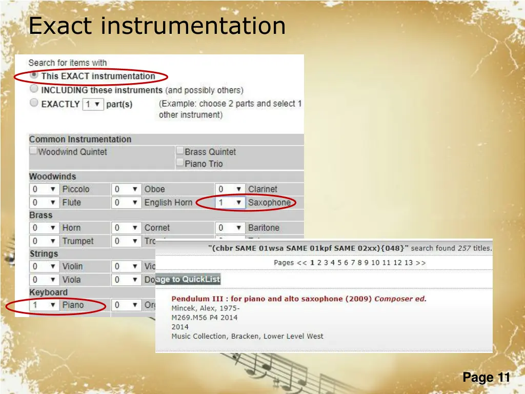 exact instrumentation