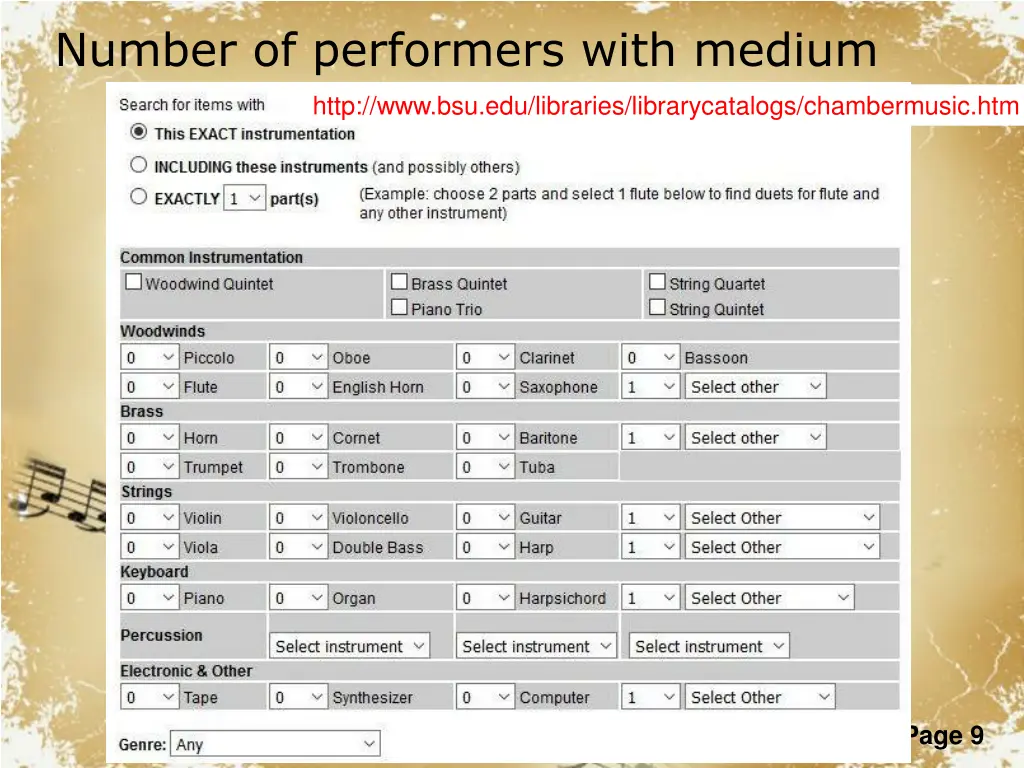 number of performers with medium