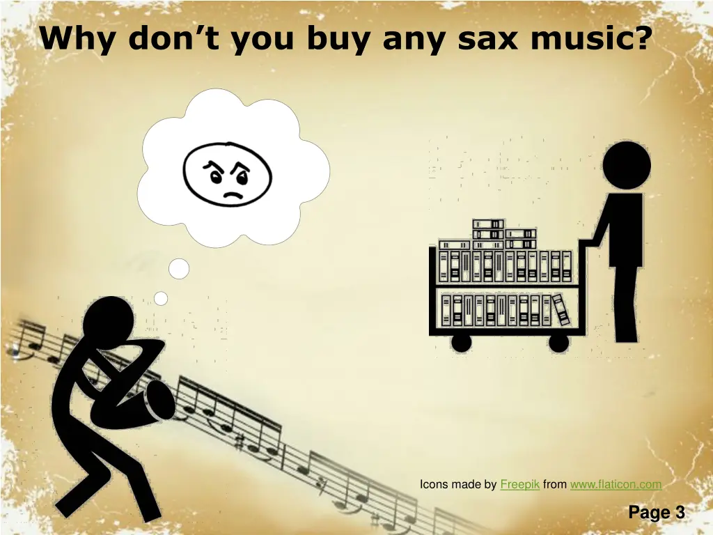 why don t you buy any sax music