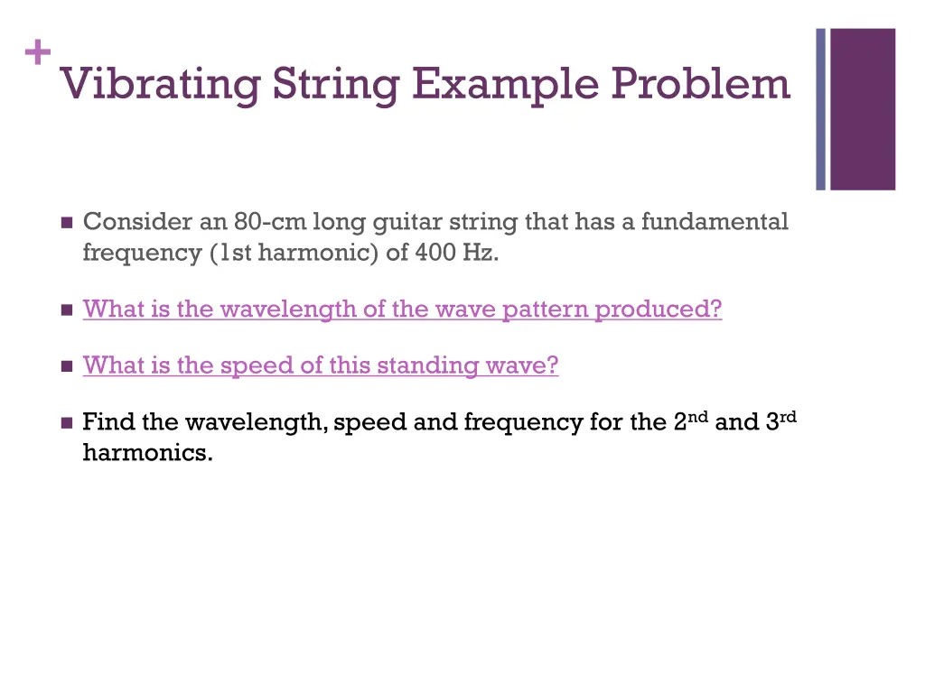 vibrating string example problem