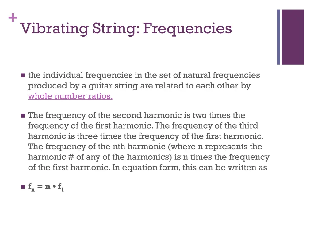 vibrating string frequencies