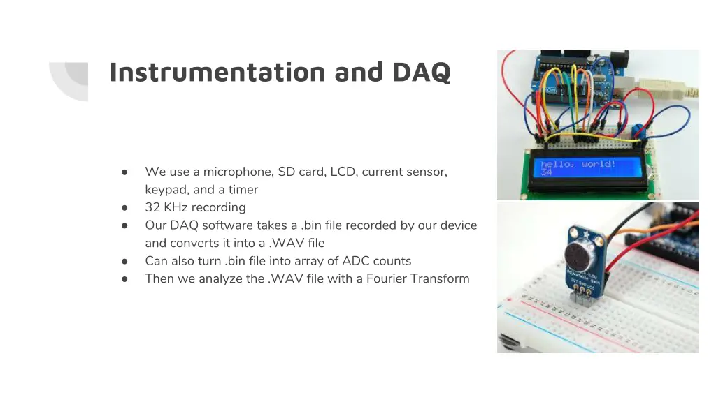 instrumentation and daq