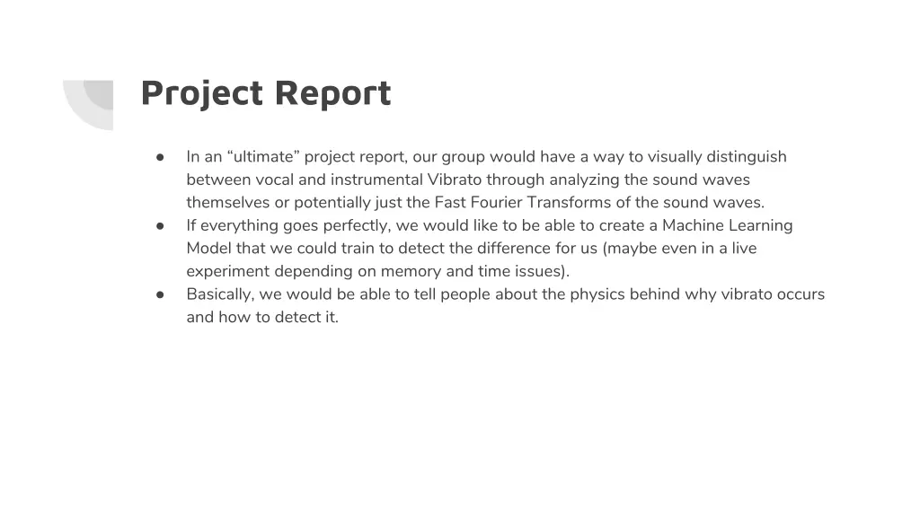 project report