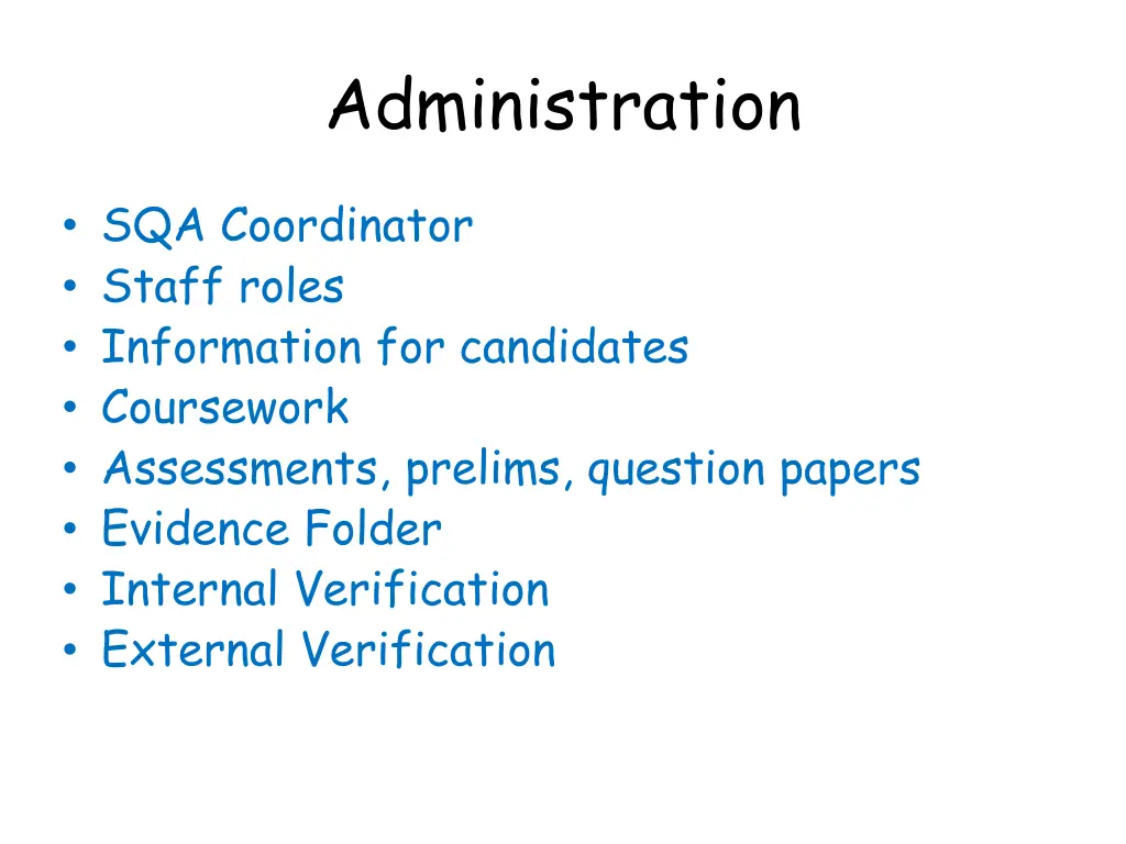 administration