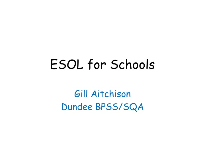 esol for schools