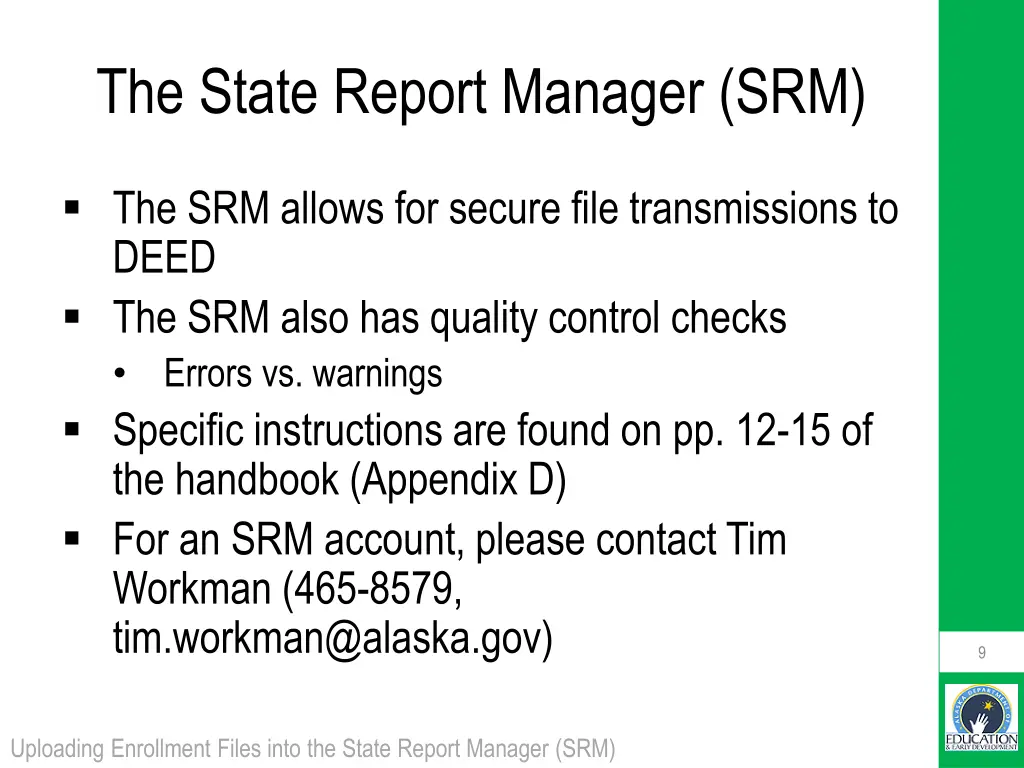 the state report manager srm