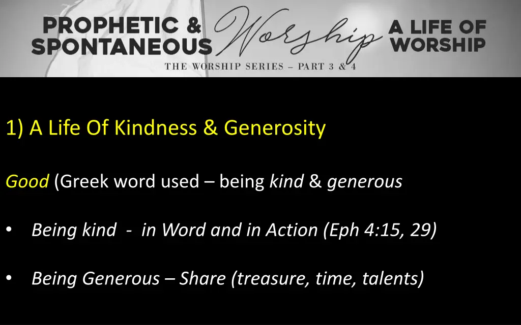 1 a life of kindness generosity 1